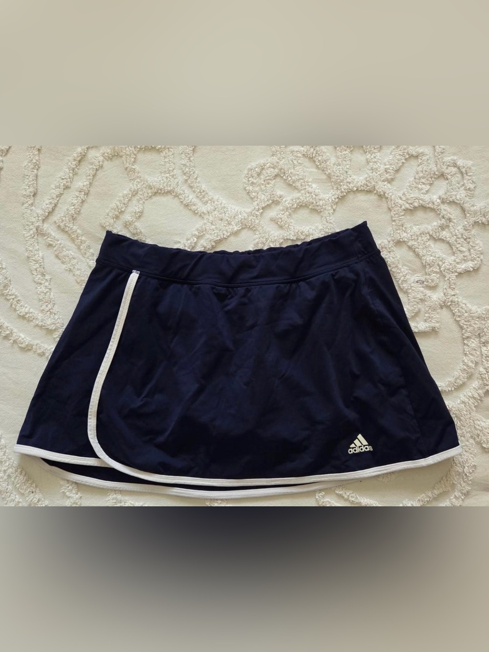 adidas Navy Skort with White Trim Women’s Athletic Bottom